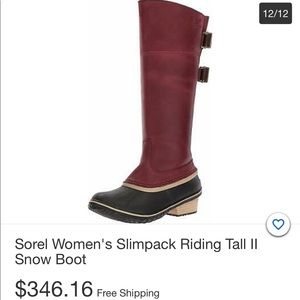 Sorel women’s Slimpack­ Riding Tall II Boot Sz8